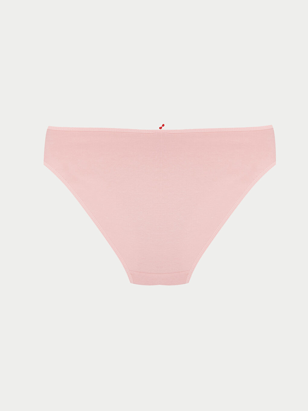 Pembe Kalp Nakışlı Bikini Külot-1