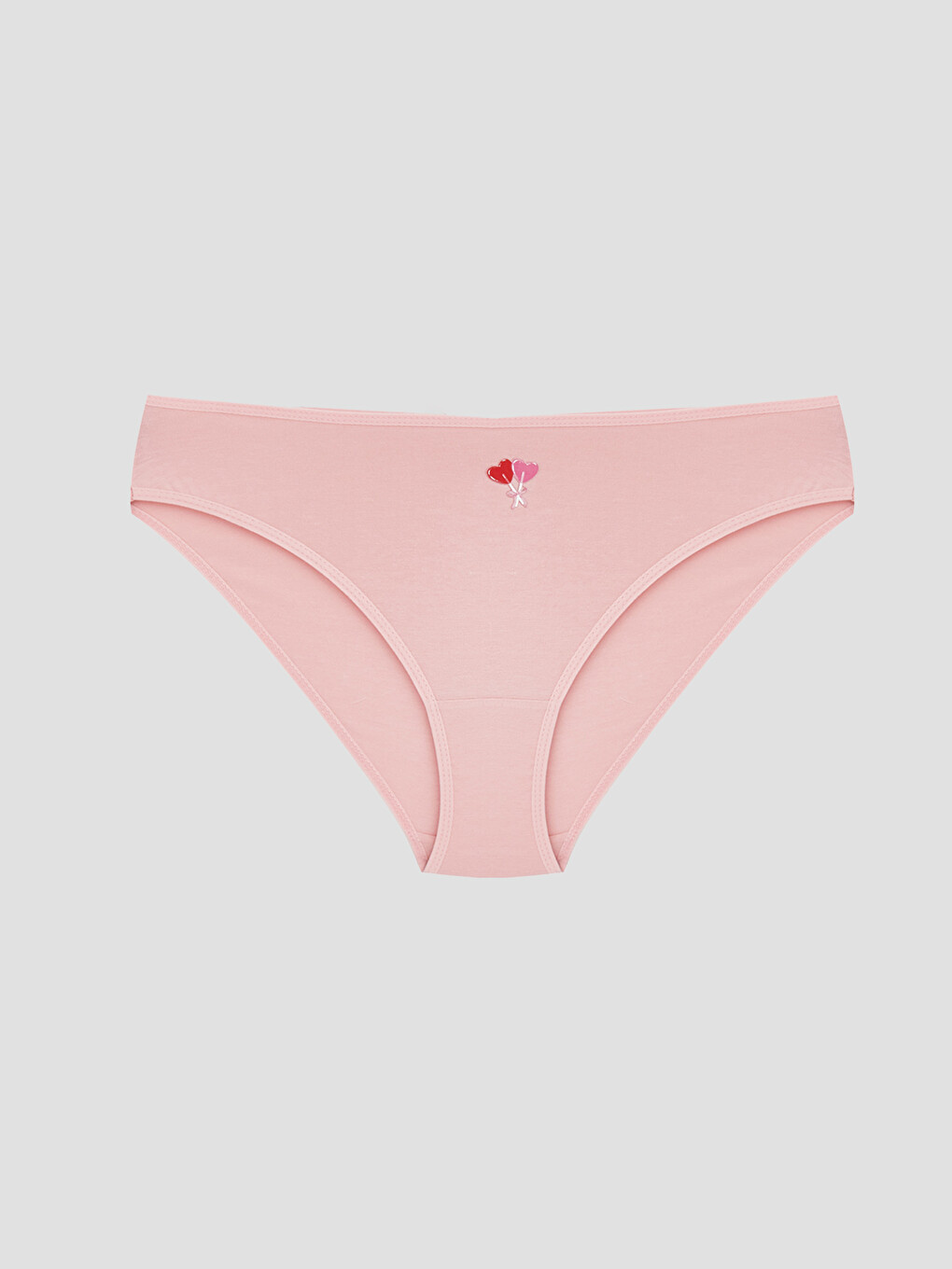 Pembe Baskılı Bikini Külot