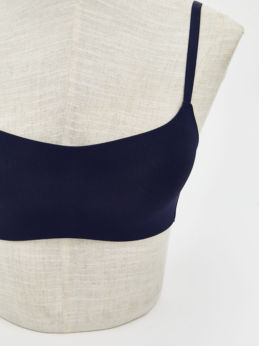 Lacivert Balensiz Dolgusuz Düz Üçgen Sütyen-2