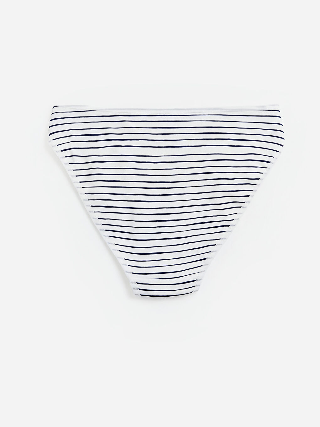 Beyaz Çizgili Bikini Külot-1
