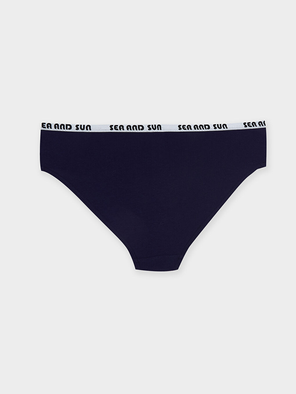 Lacivert Yazı Baskılı Bikini Külot-1