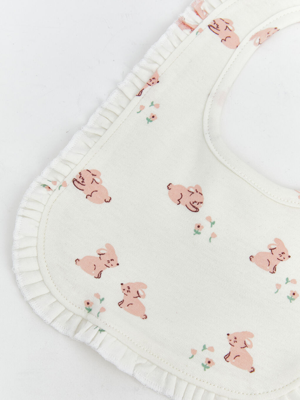 Baskılı Kız Bebek Mama Önlüğü 2'li-2