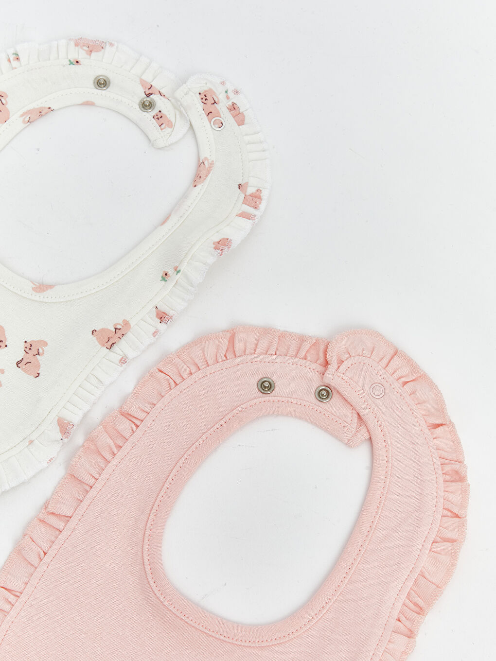 Baskılı Kız Bebek Mama Önlüğü 2'li-3