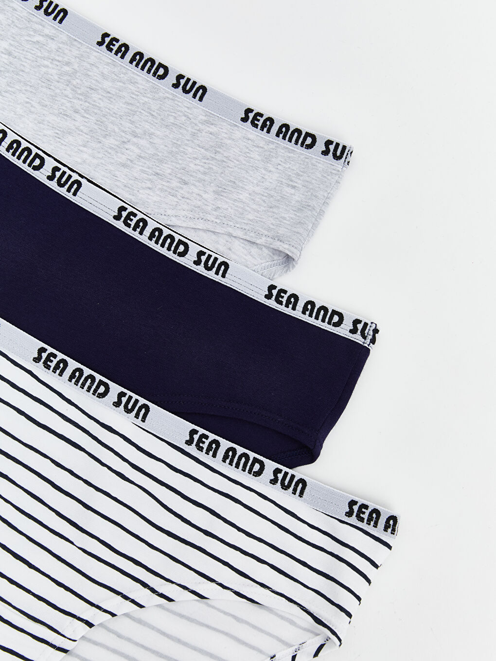 Beyaz Baskılı Hipster Külot 3'lü Paket-3