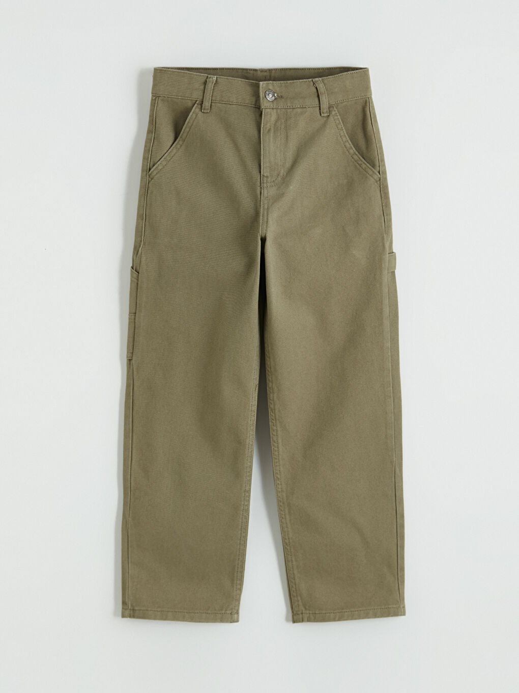 Haki Loose Fit Erkek Çocuk Jean Pantolon