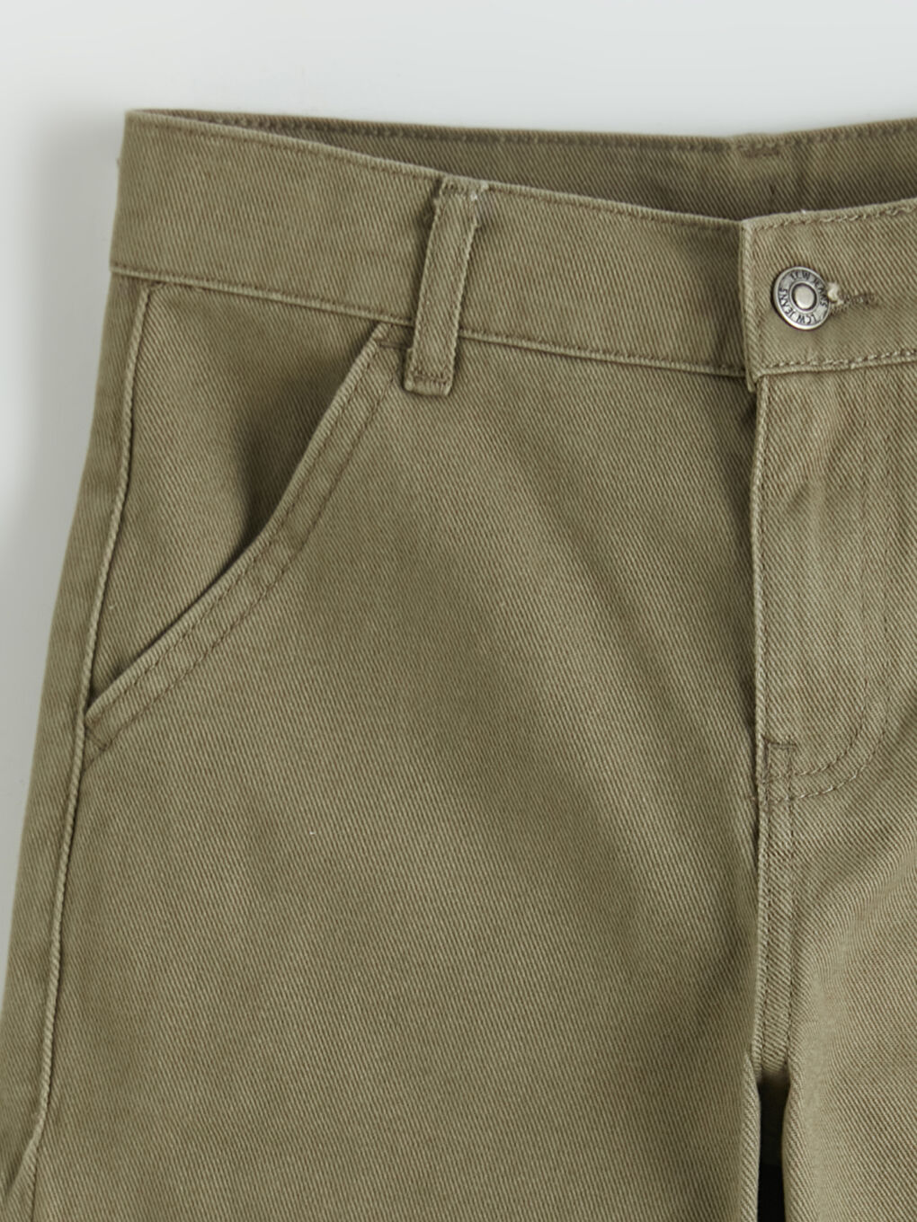 Haki Loose Fit Erkek Çocuk Jean Pantolon-2