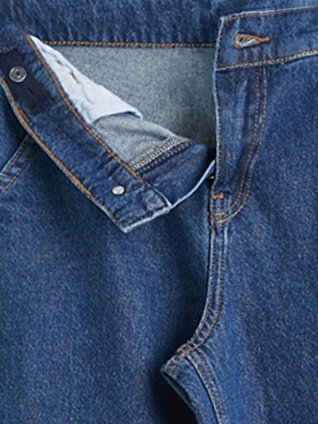 İndigo Loose Fit Erkek Çocuk Jean Pantolon-1