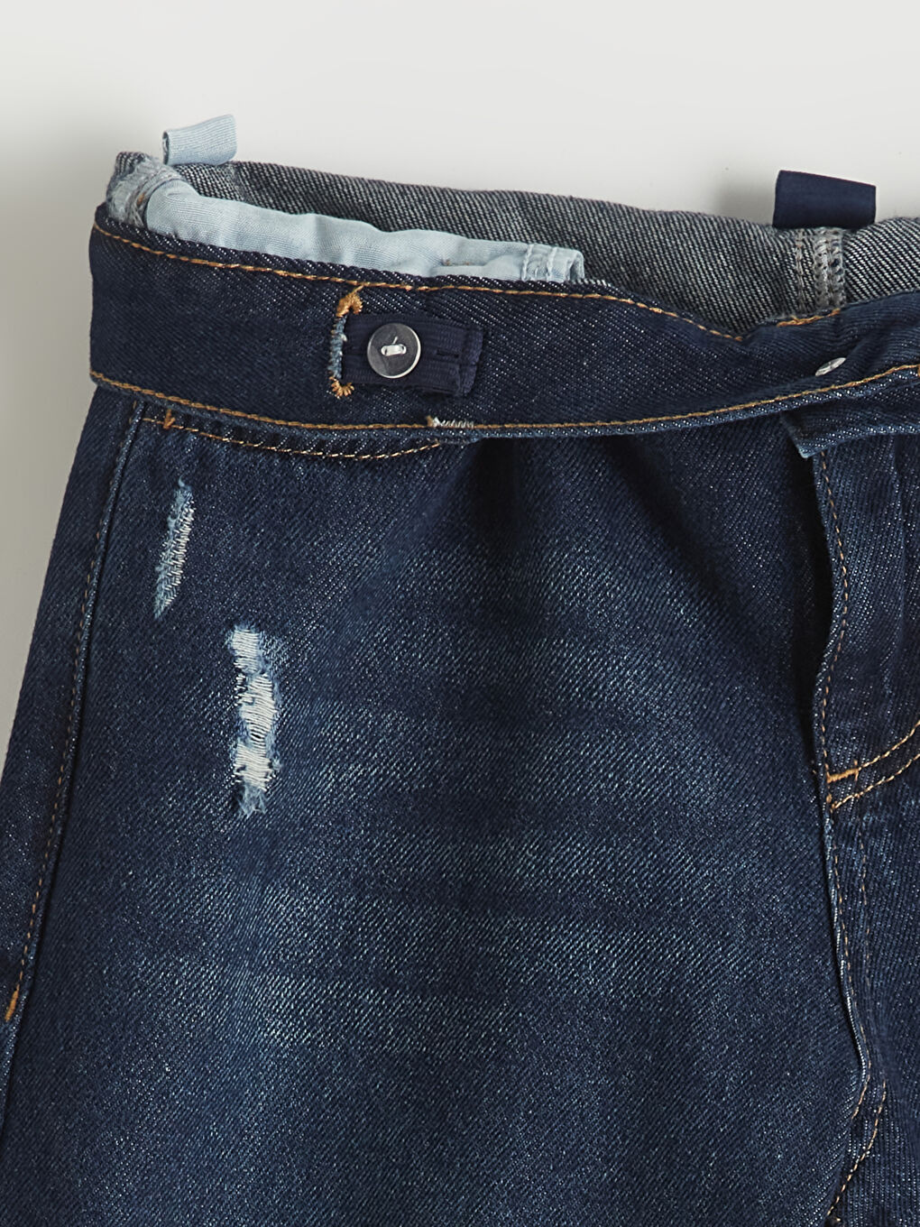 Siyah Loose Fit Yırtık Detaylı Erkek Çocuk Jean Pantolon-1