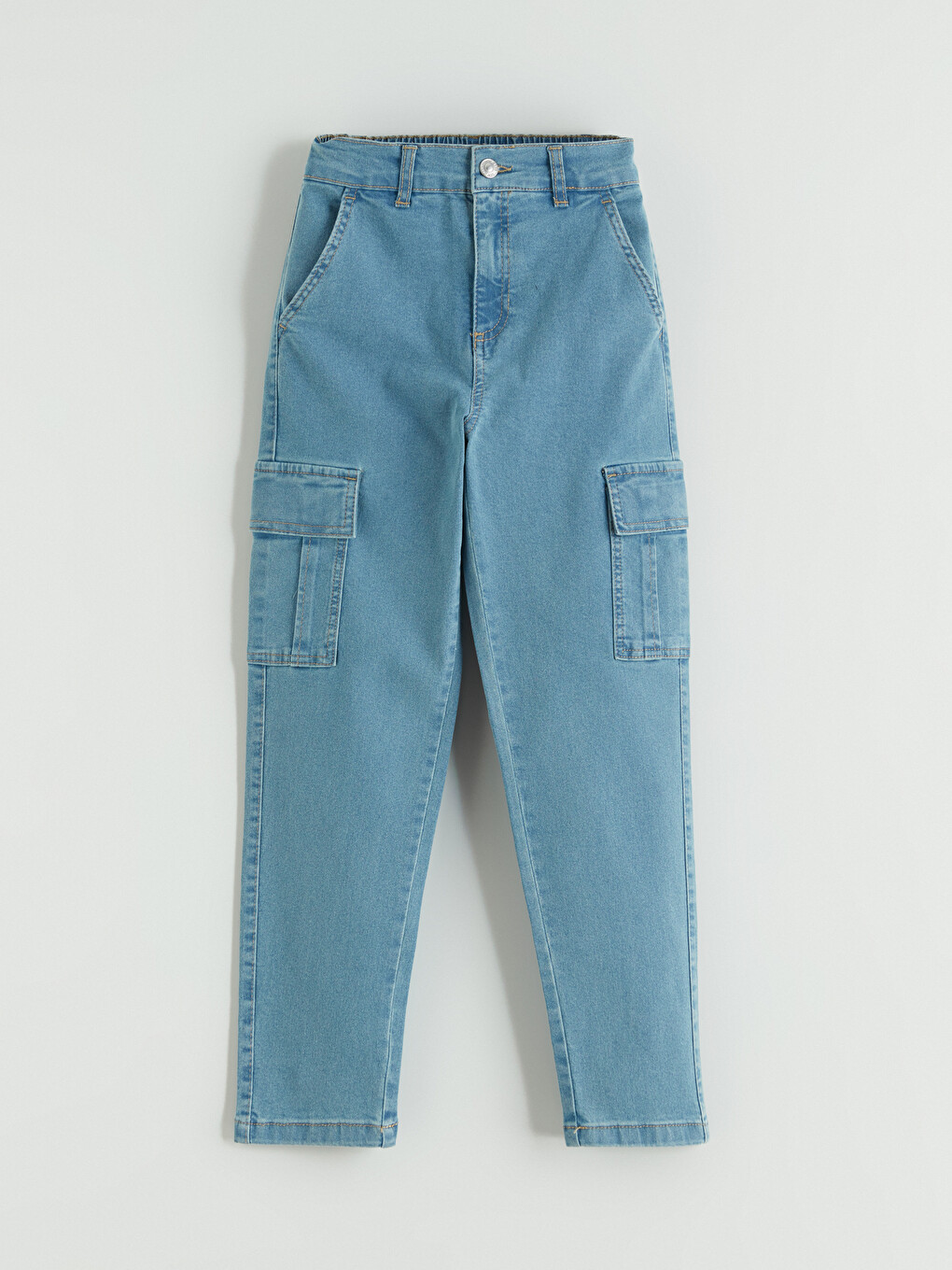 Boys' Regular Fit Cargo Jeans-1