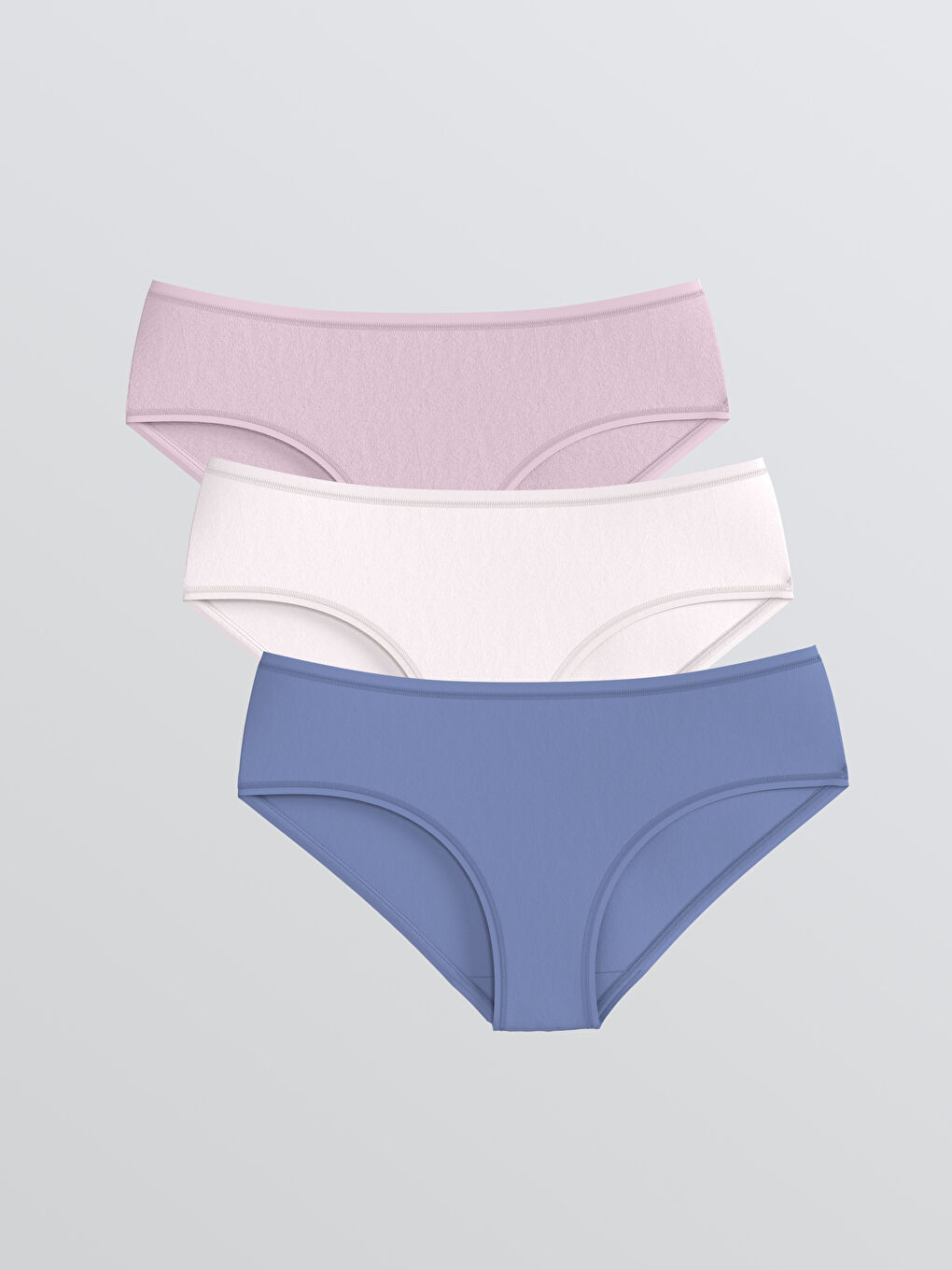 Düz Hipster Külot 3'lü