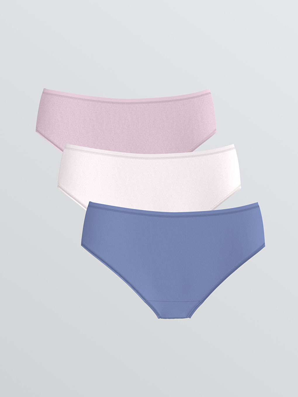 Düz Hipster Külot 3'lü-1