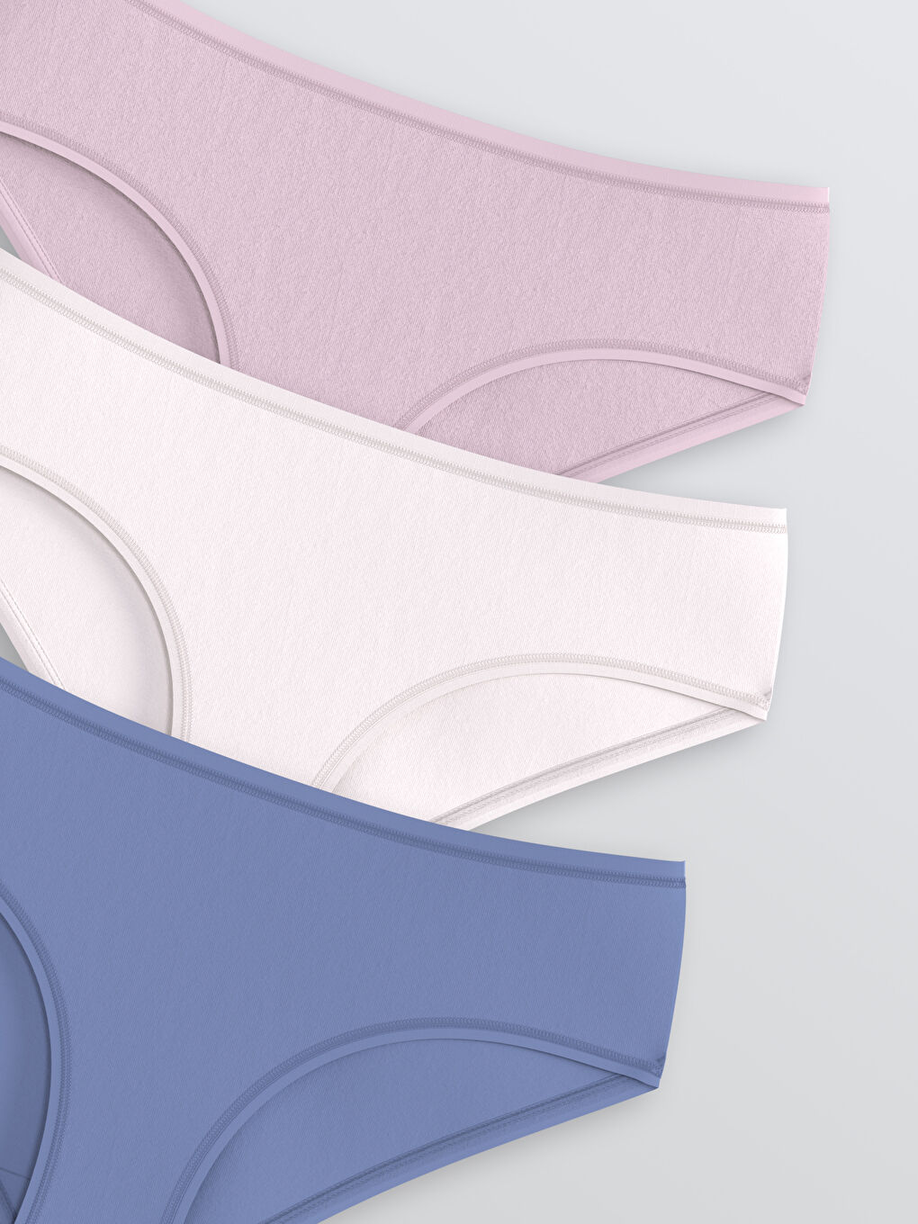 Düz Hipster Külot 3'lü-2