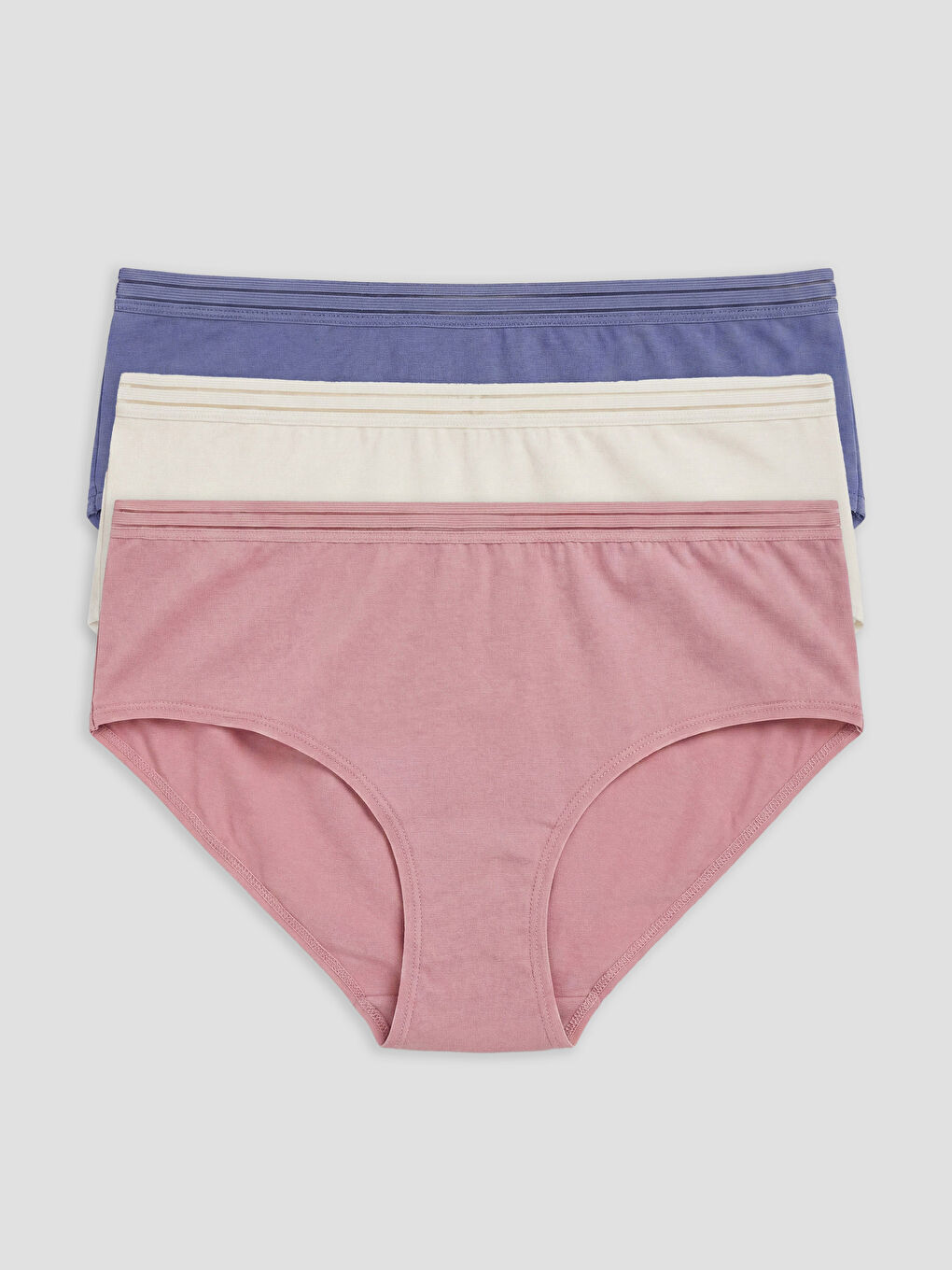 Lot de 3 culottes hipster unies
