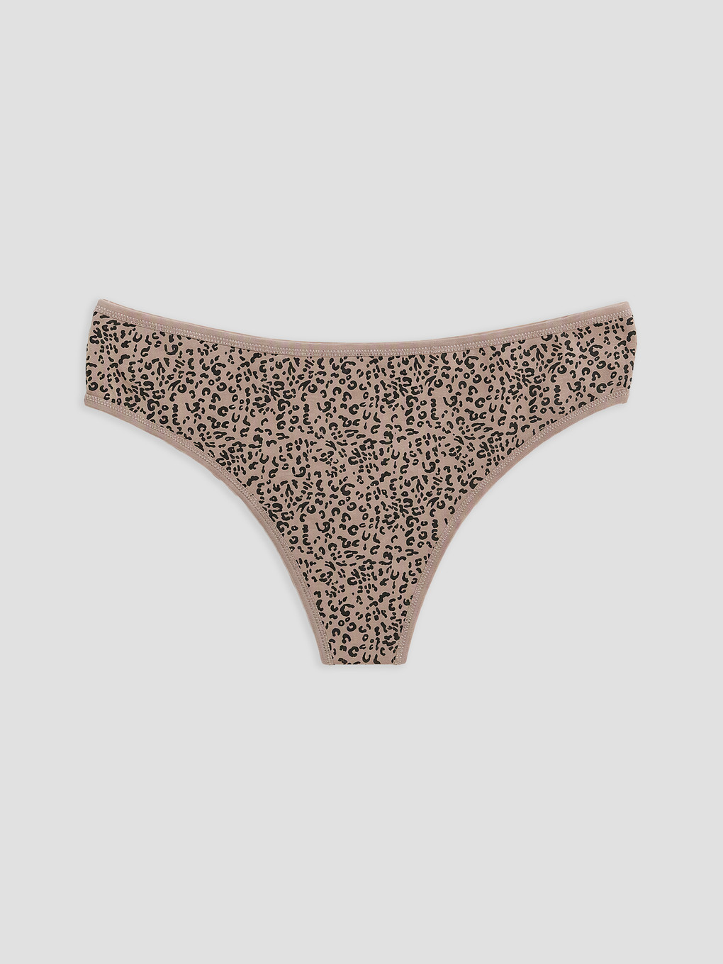 Kahverengi Leopar Desenli Tanga Külot-1