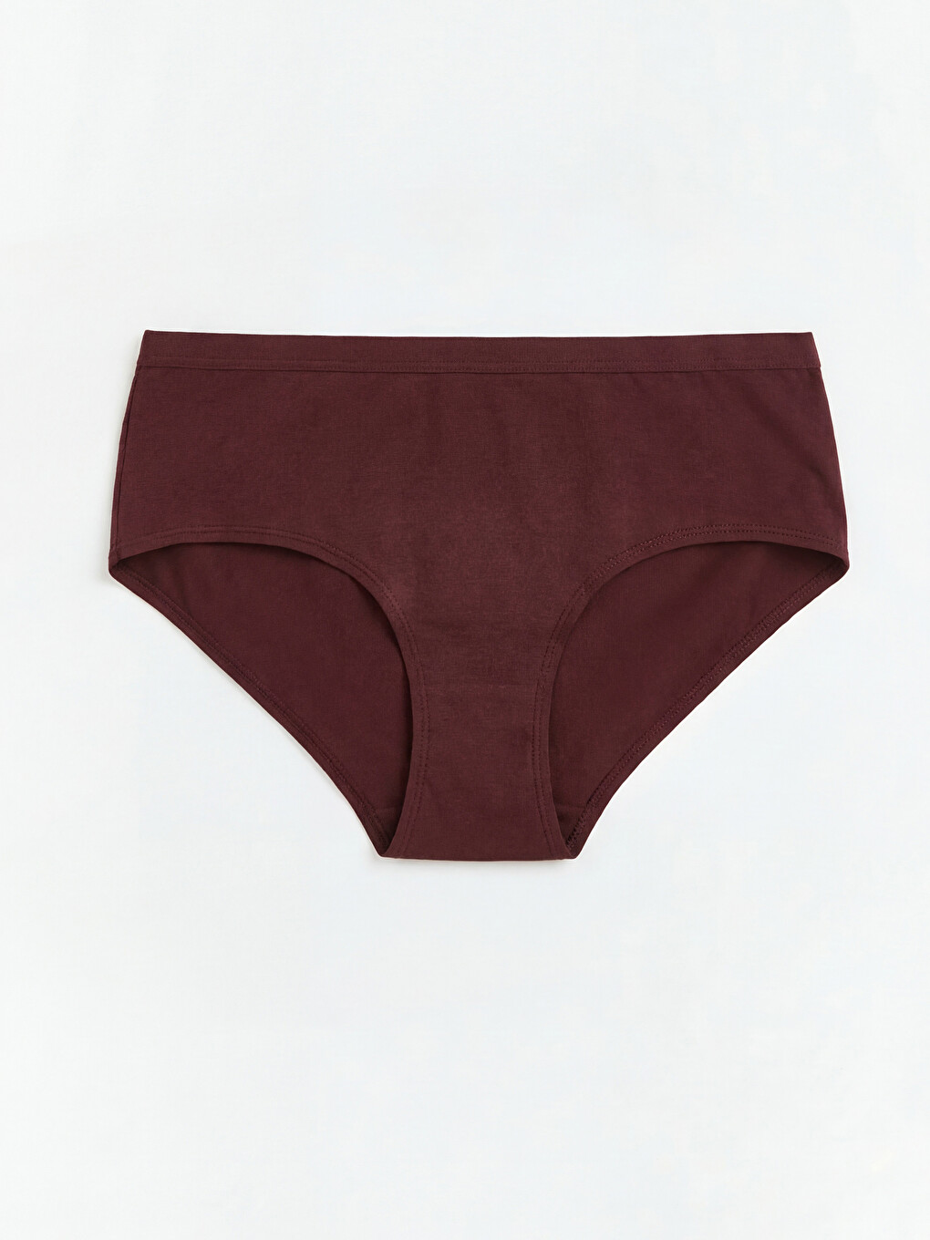 Bordo Şerit Detaylı Hipster Külot