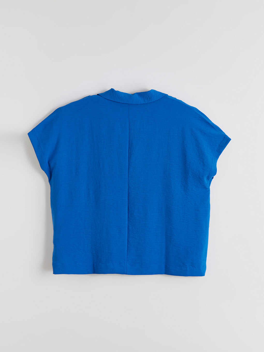 Blouse surdimensionnée en aérobine à col chemise-6