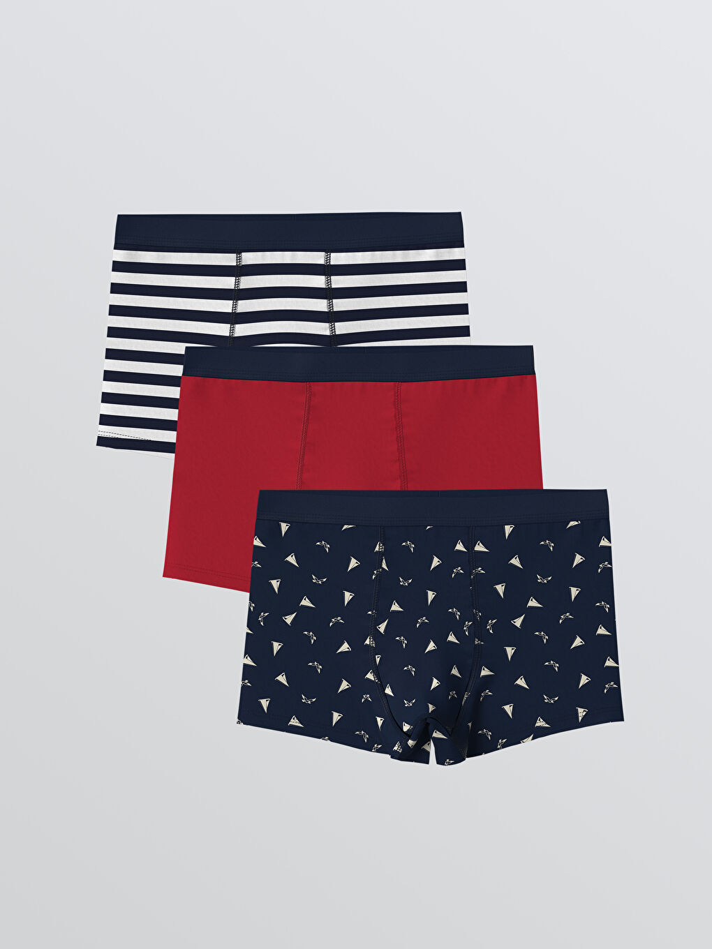 Boy NAVY Boxer Trunks