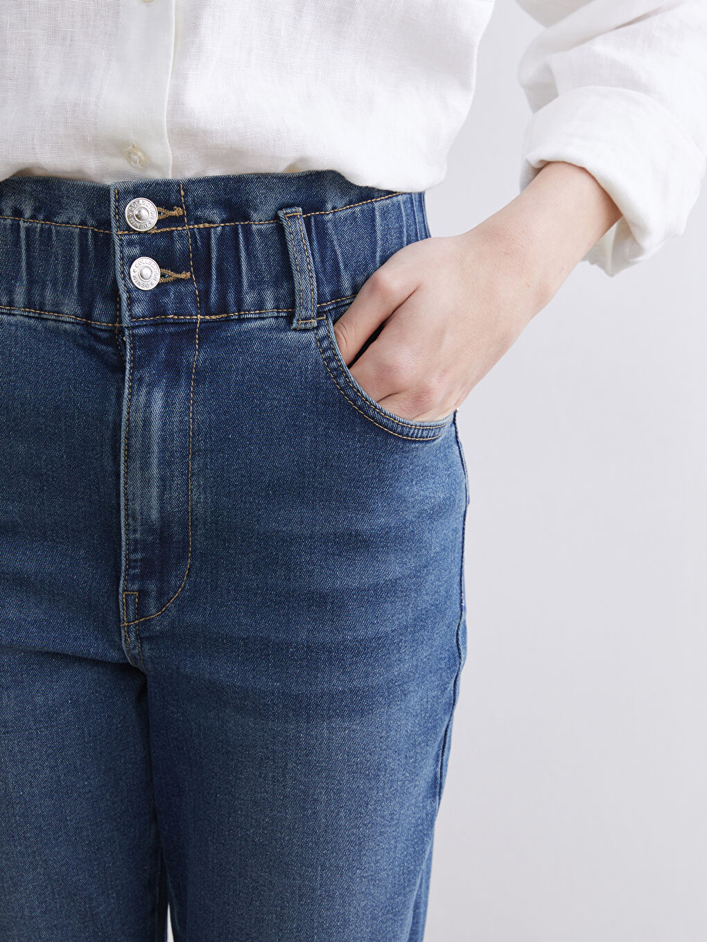 Әйелдер ИНДИГО Джинсы шалбар-2