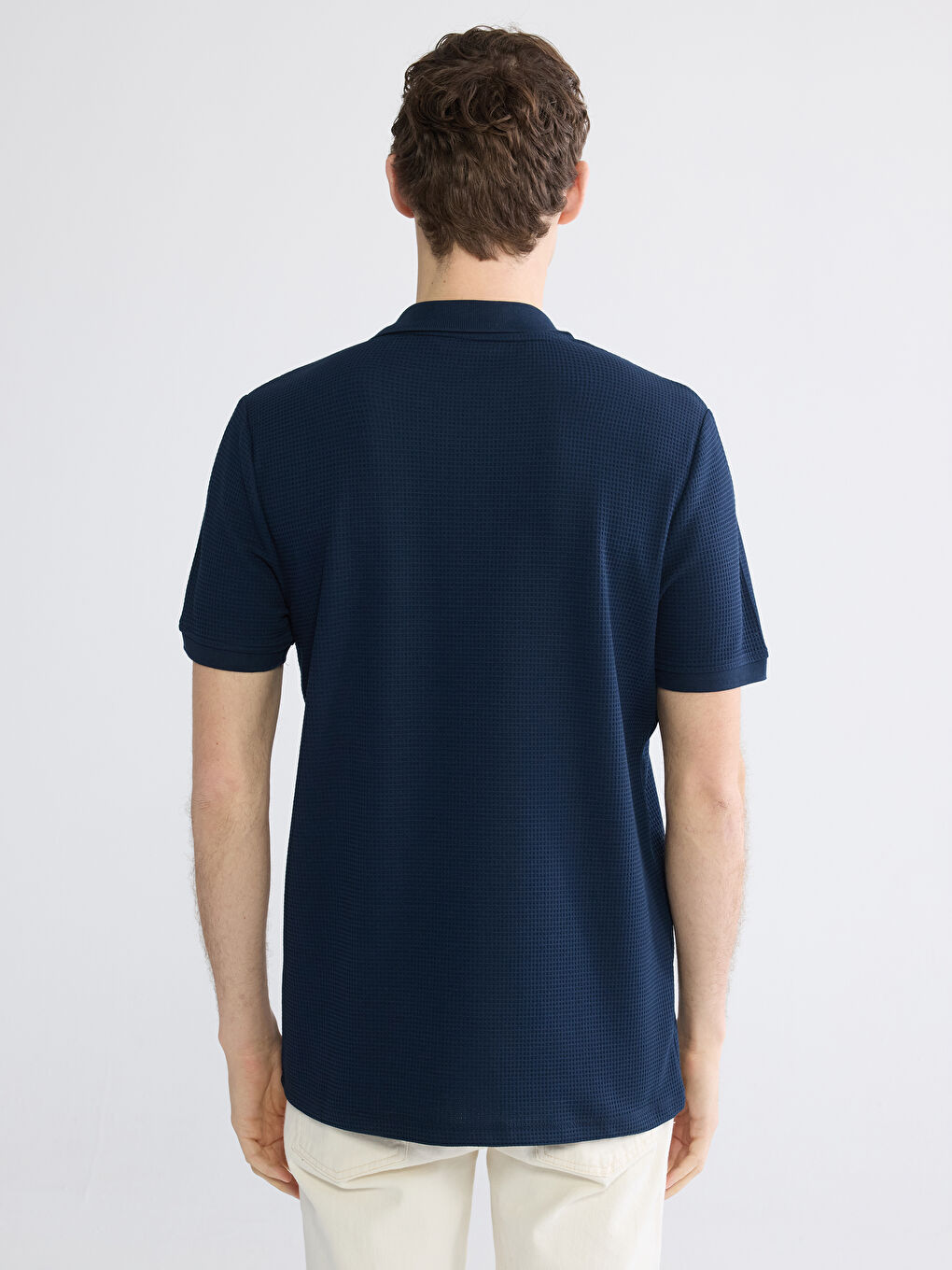 تي شيرت أزرق رجال-3