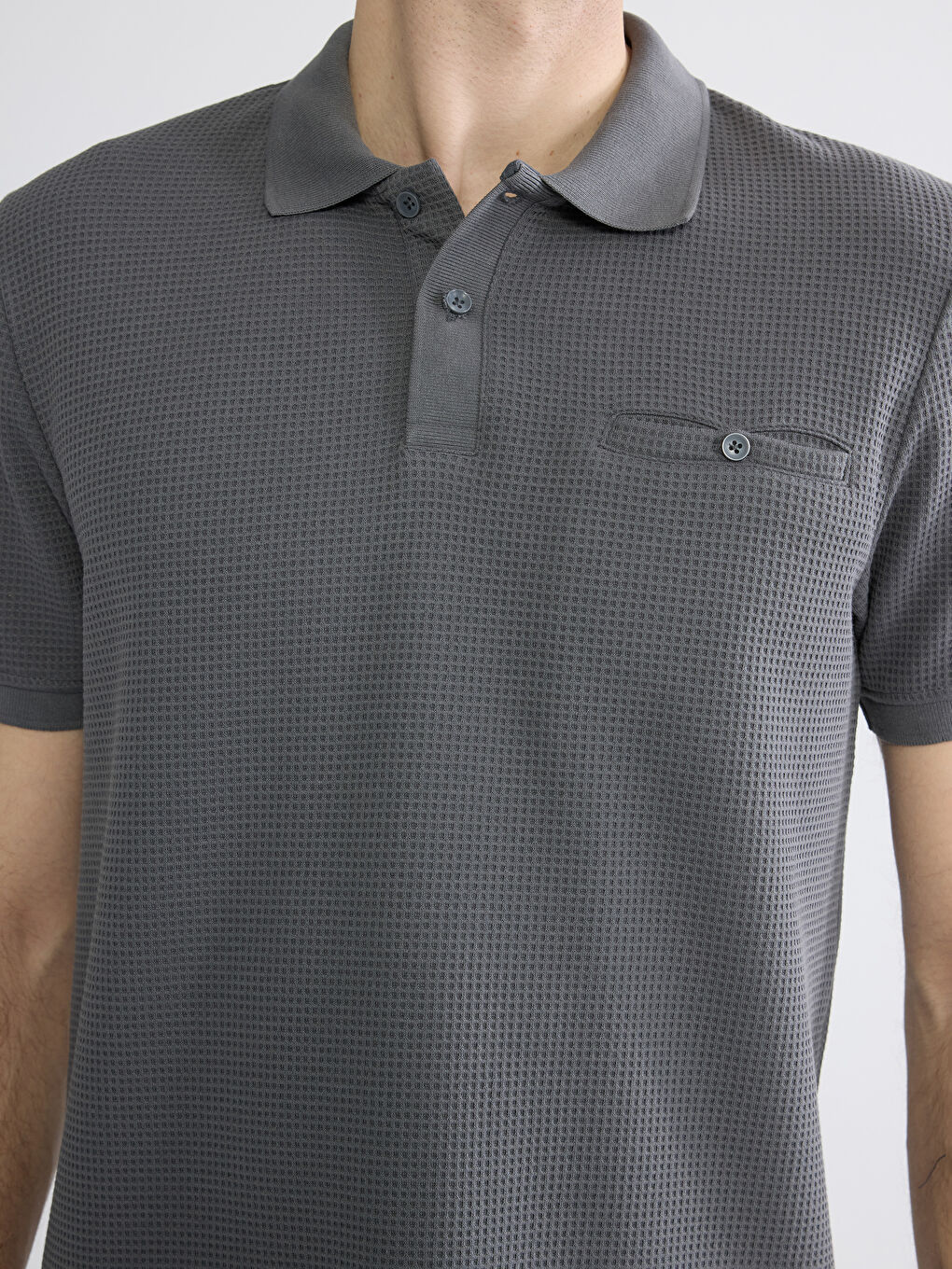 Polo Collar Men's T-Shirt-2