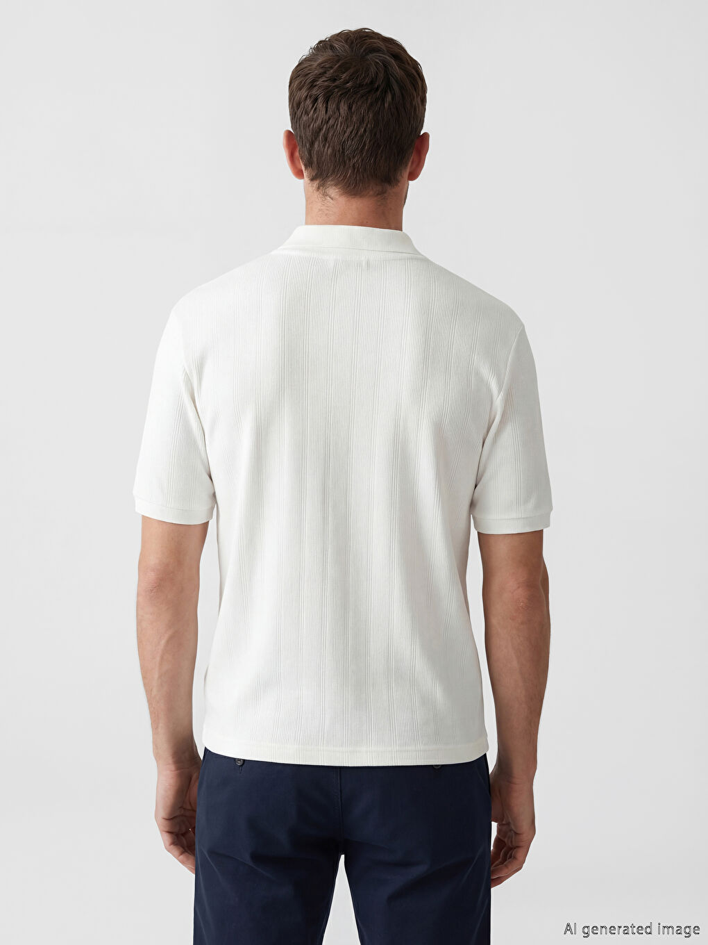 Polo Collar Men's T-Shirt-3