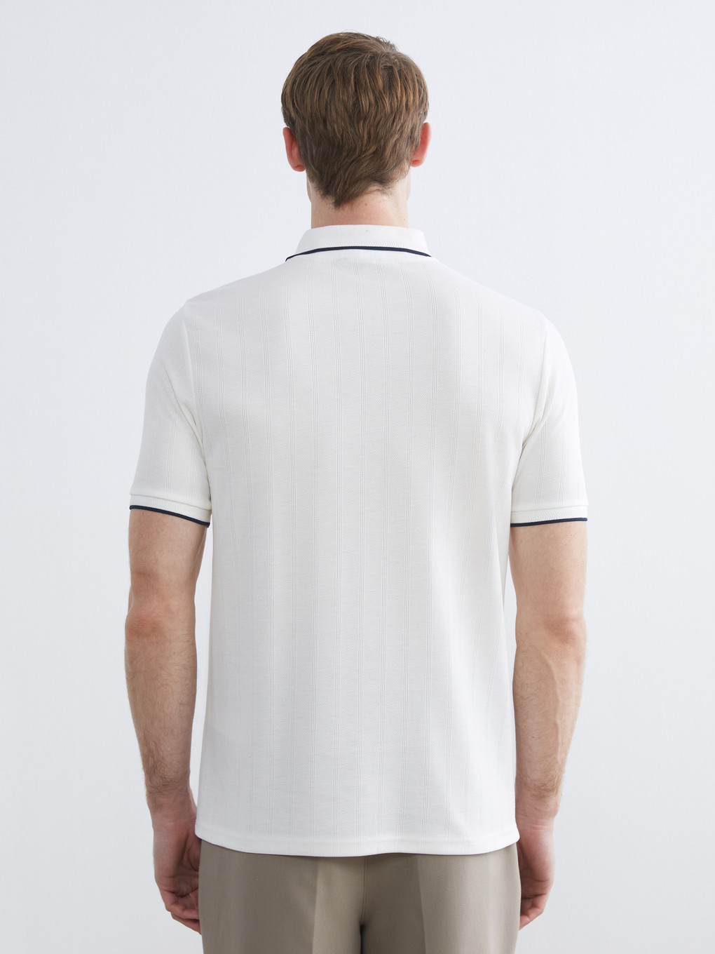 T-shirt À Col Polo Pour Homme-3