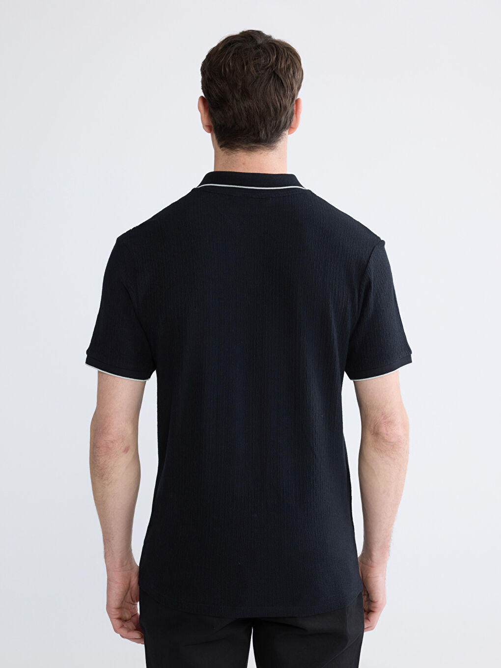 Polo Neck Jersey Men's T-Shirt-3