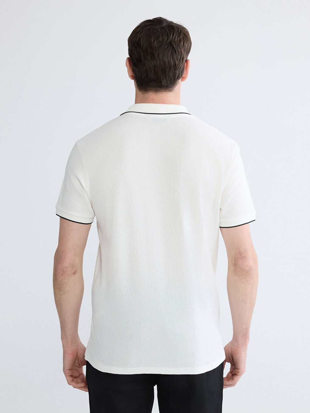 Polo Neck Jersey Men's T-Shirt-3