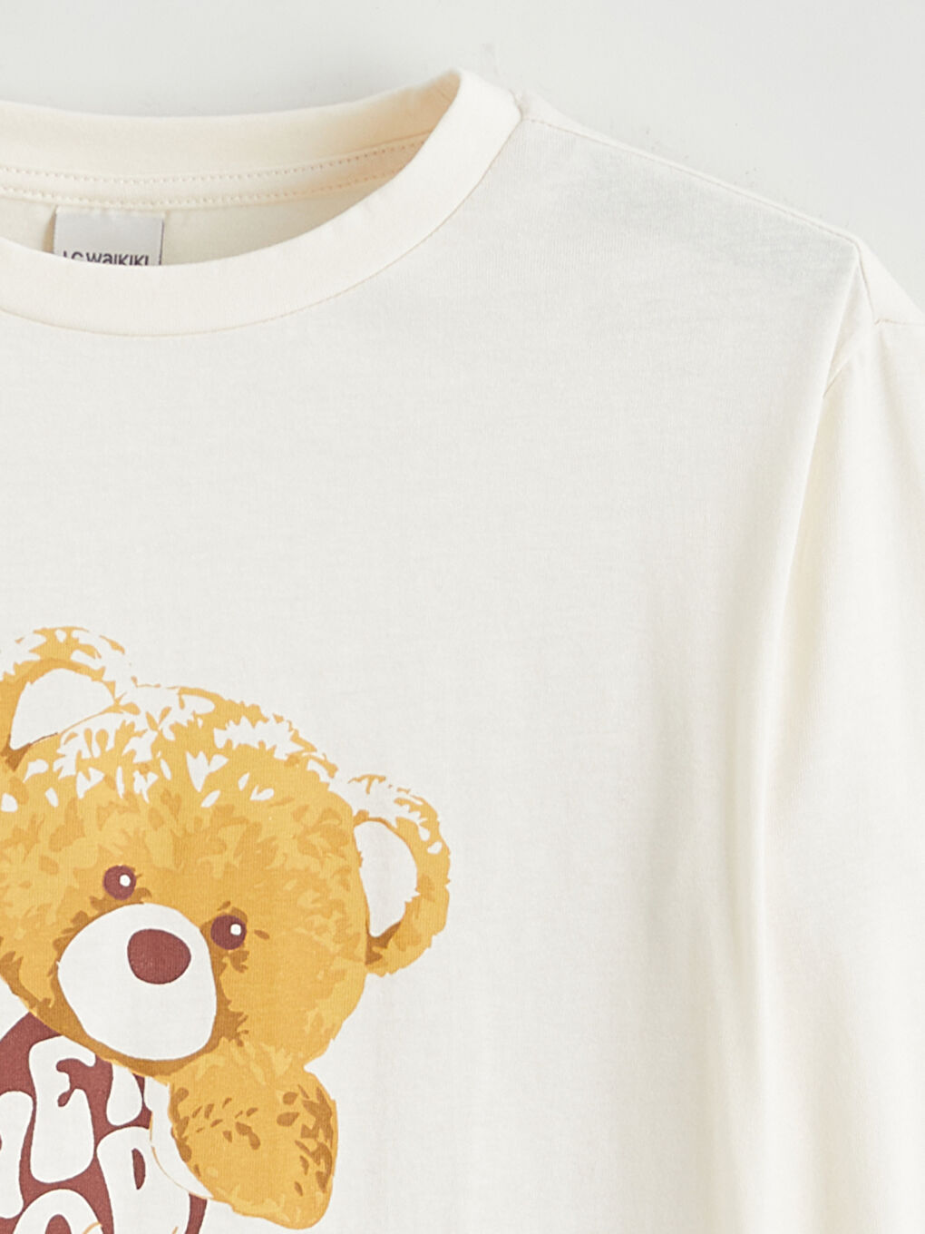 Djevojka EKRU Majica kratkih rukava-1