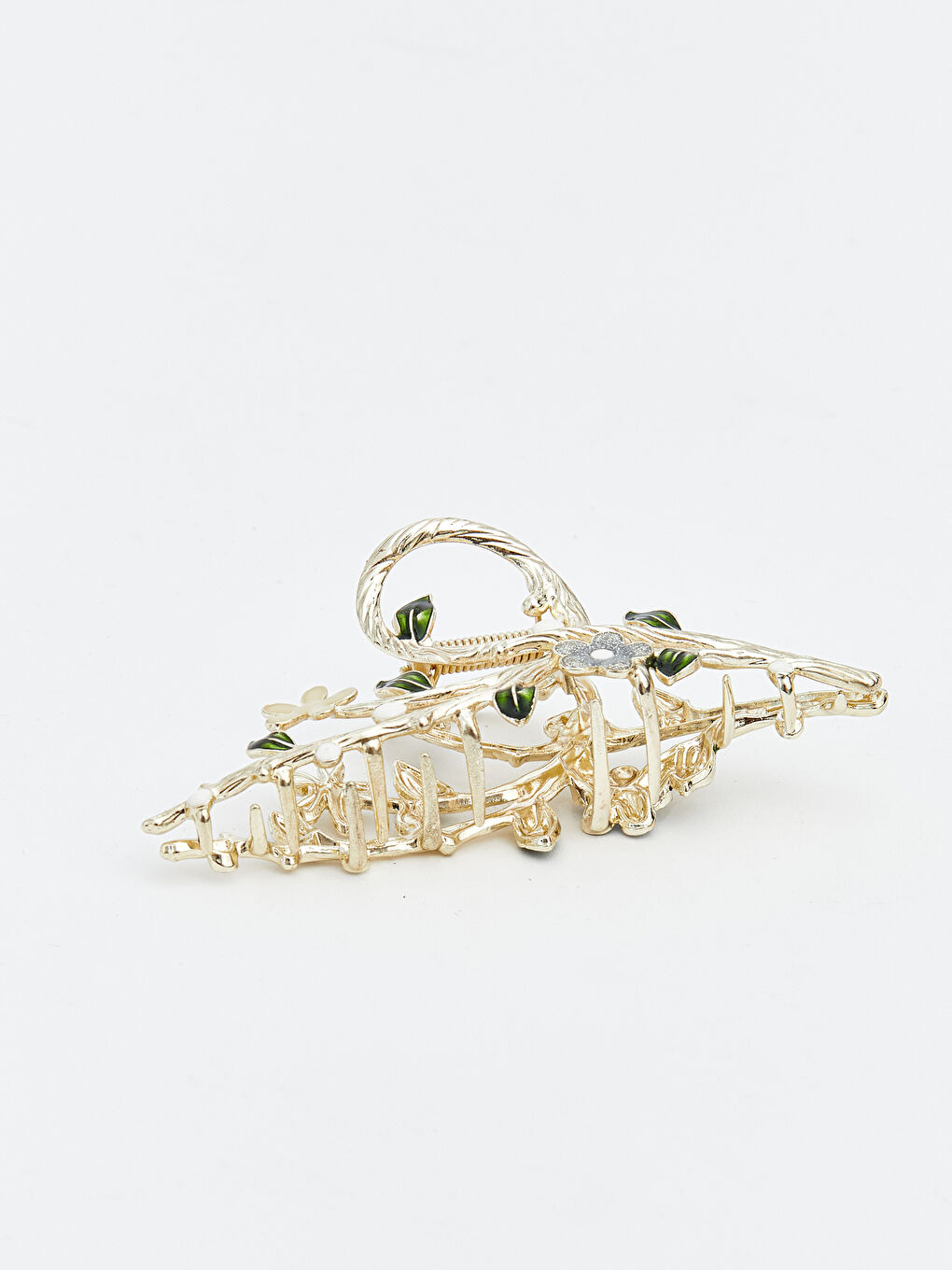 Karışık Çiçek Figürlü Kadın Mandal Toka-1