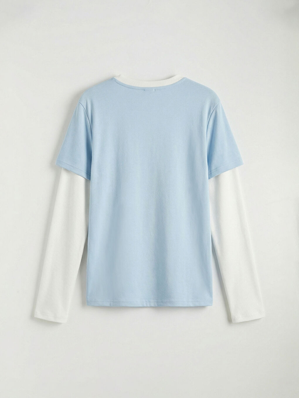 Қыздар көгілдір Футболка-1