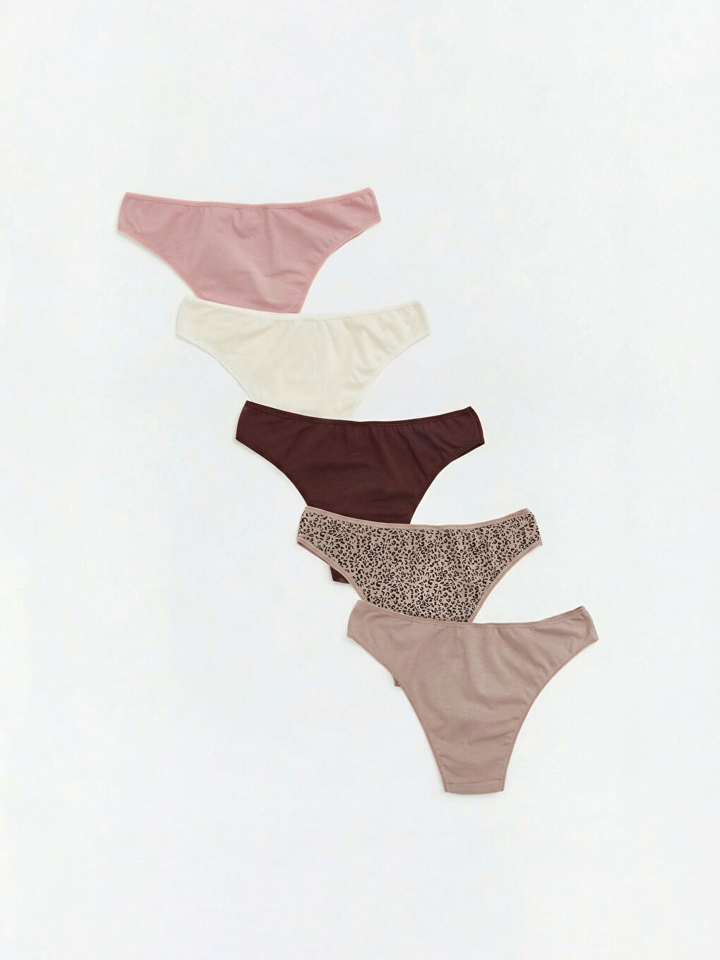 Kahverengi Leopar Desenli Brazilian Külot 3'lü	-1