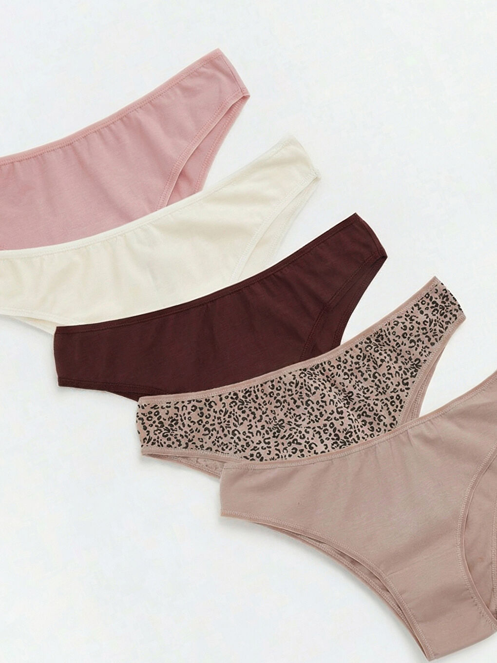 Kahverengi Leopar Desenli Brazilian Külot 3'lü	-2