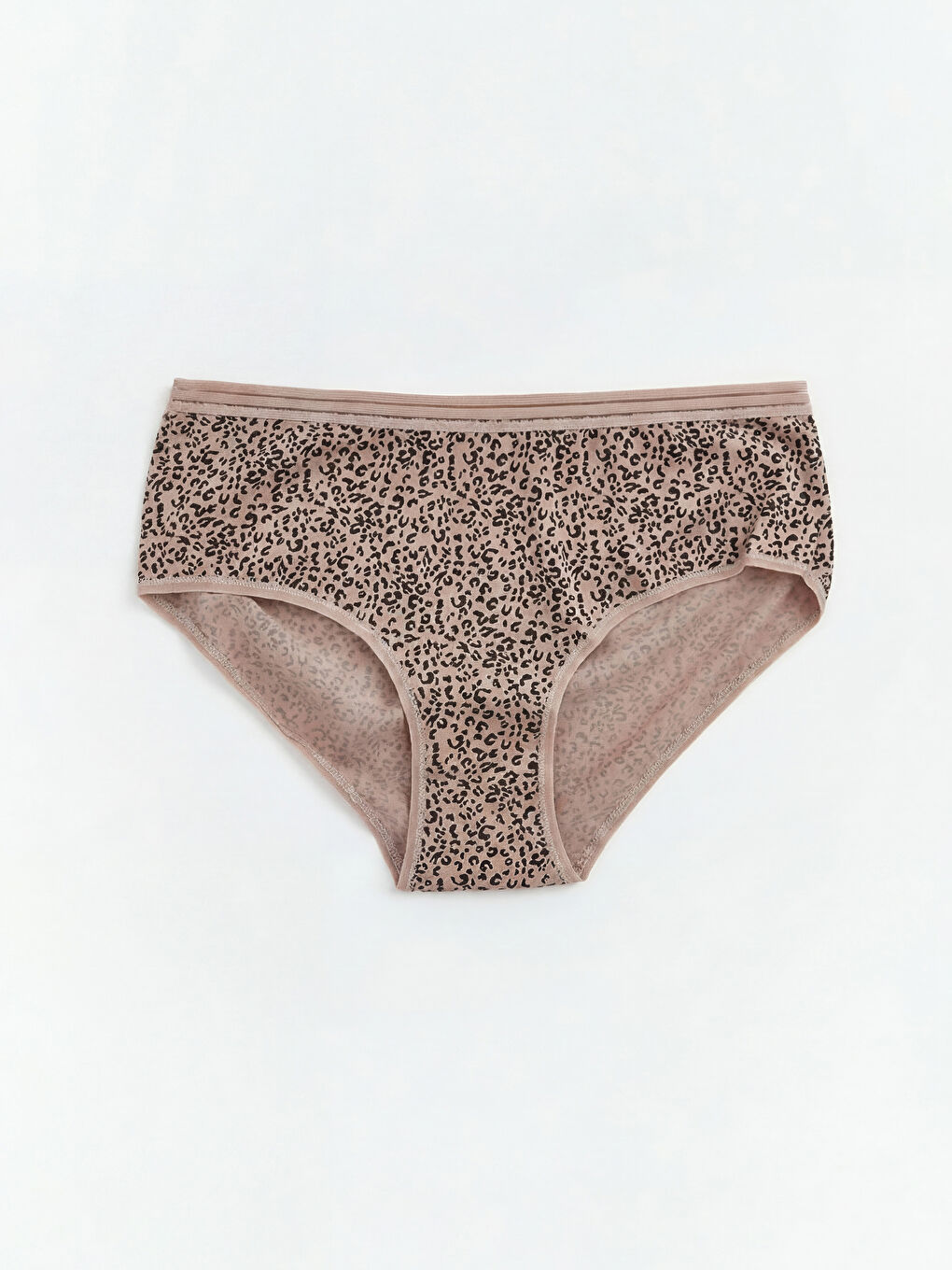 Kahverengi Leopar Desenli Hipster Külot 3'lü-2