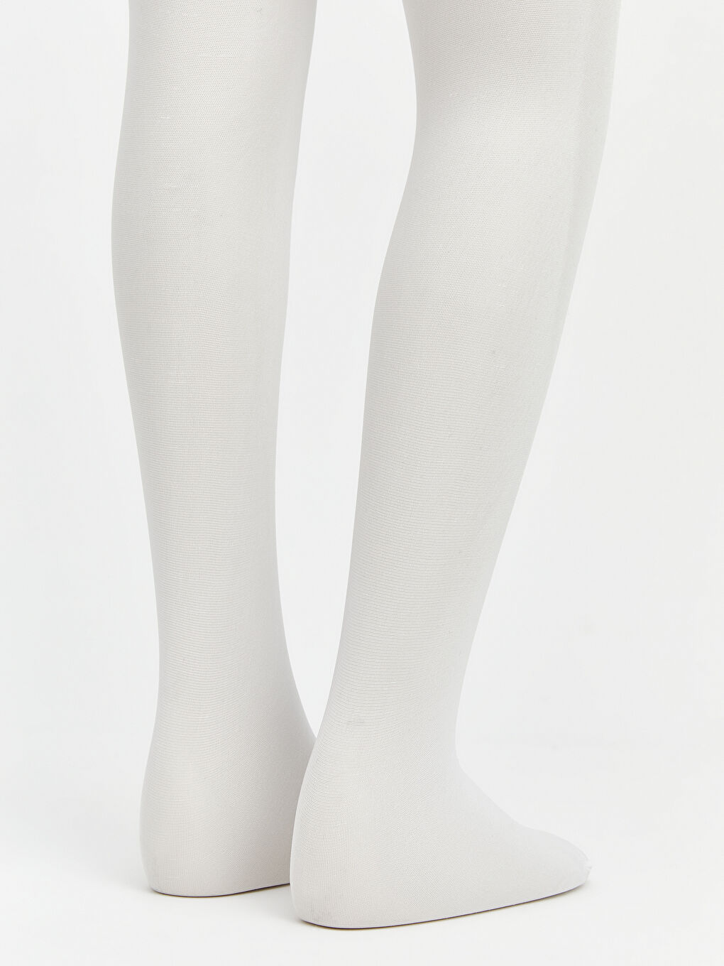 Beyaz İnce Kız Çocuk Külotlu Çorap-2