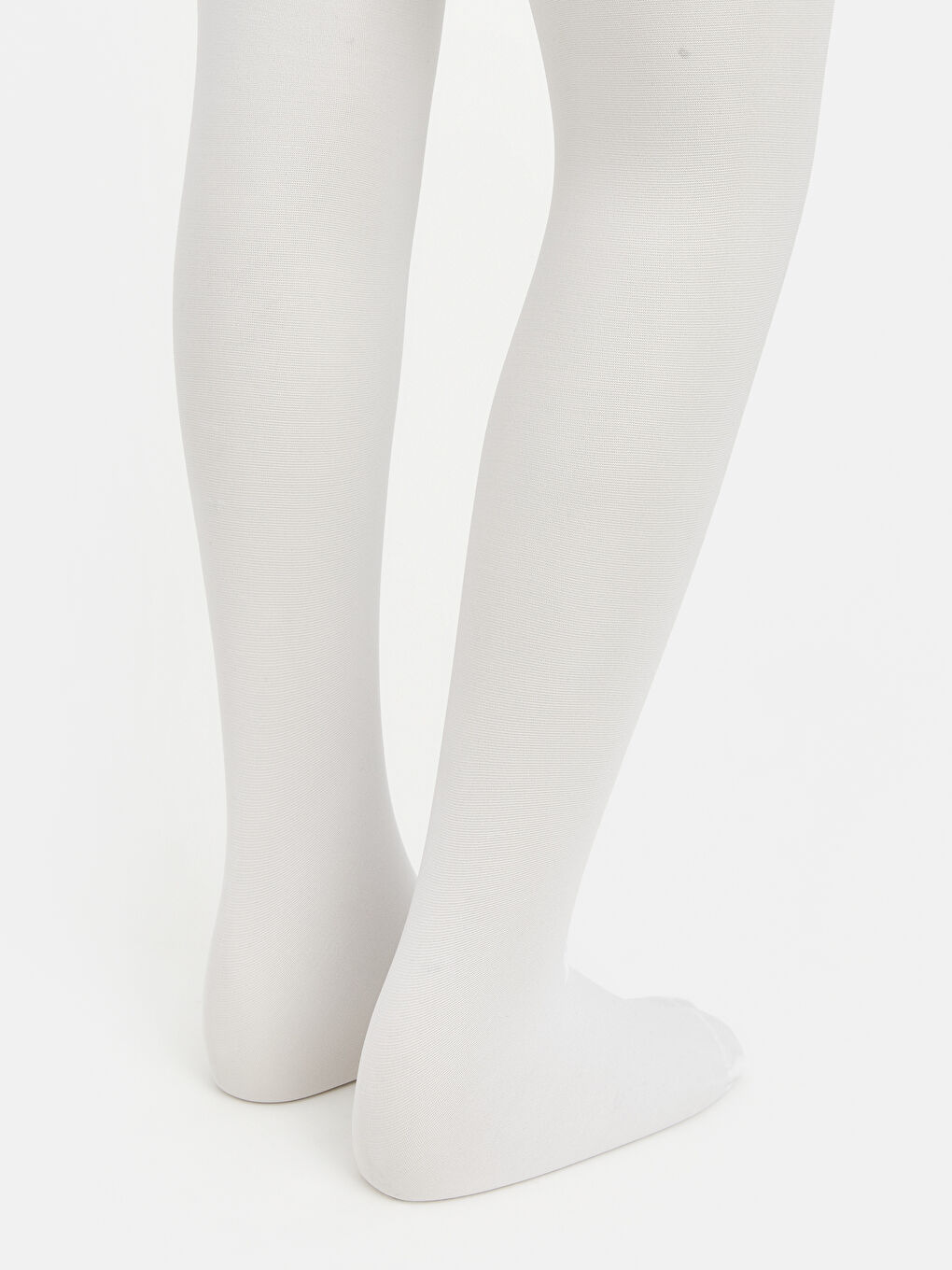 Beyaz İnce Kız Çocuk Külotlu Çorap-2