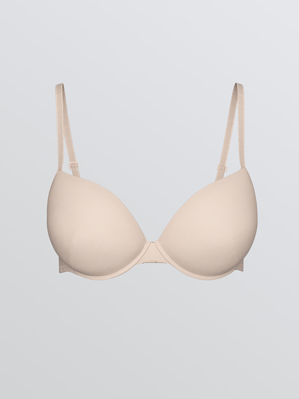 Balenli Dolgulu Düz Tişört Sütyen