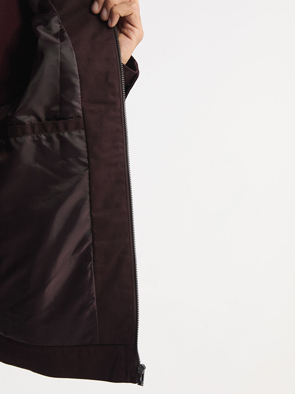 Mürdüm Rahat Kalıp Gabardin Erkek Ceket-3