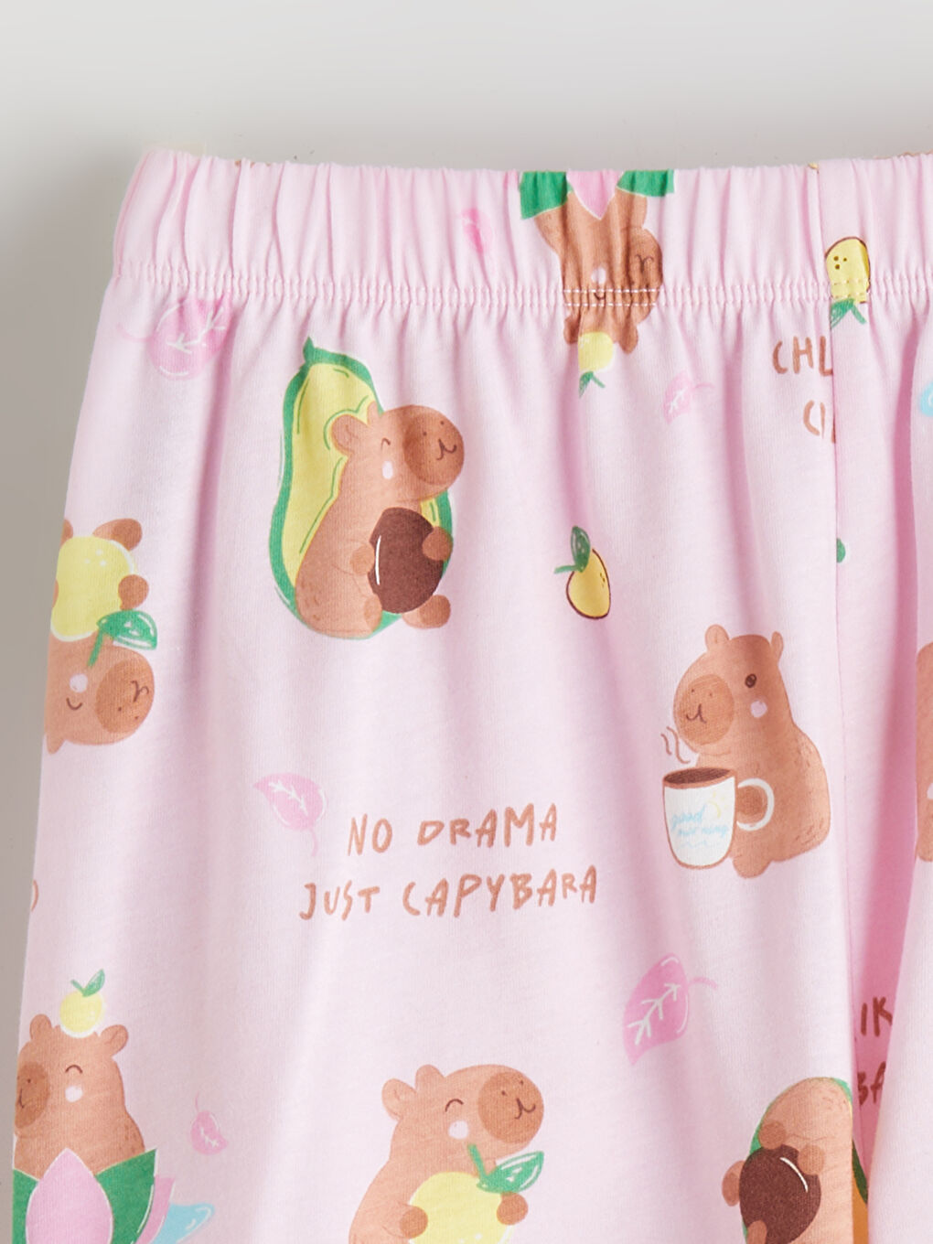 Қыздар қызғылт Қысқа пижама жинағы-5