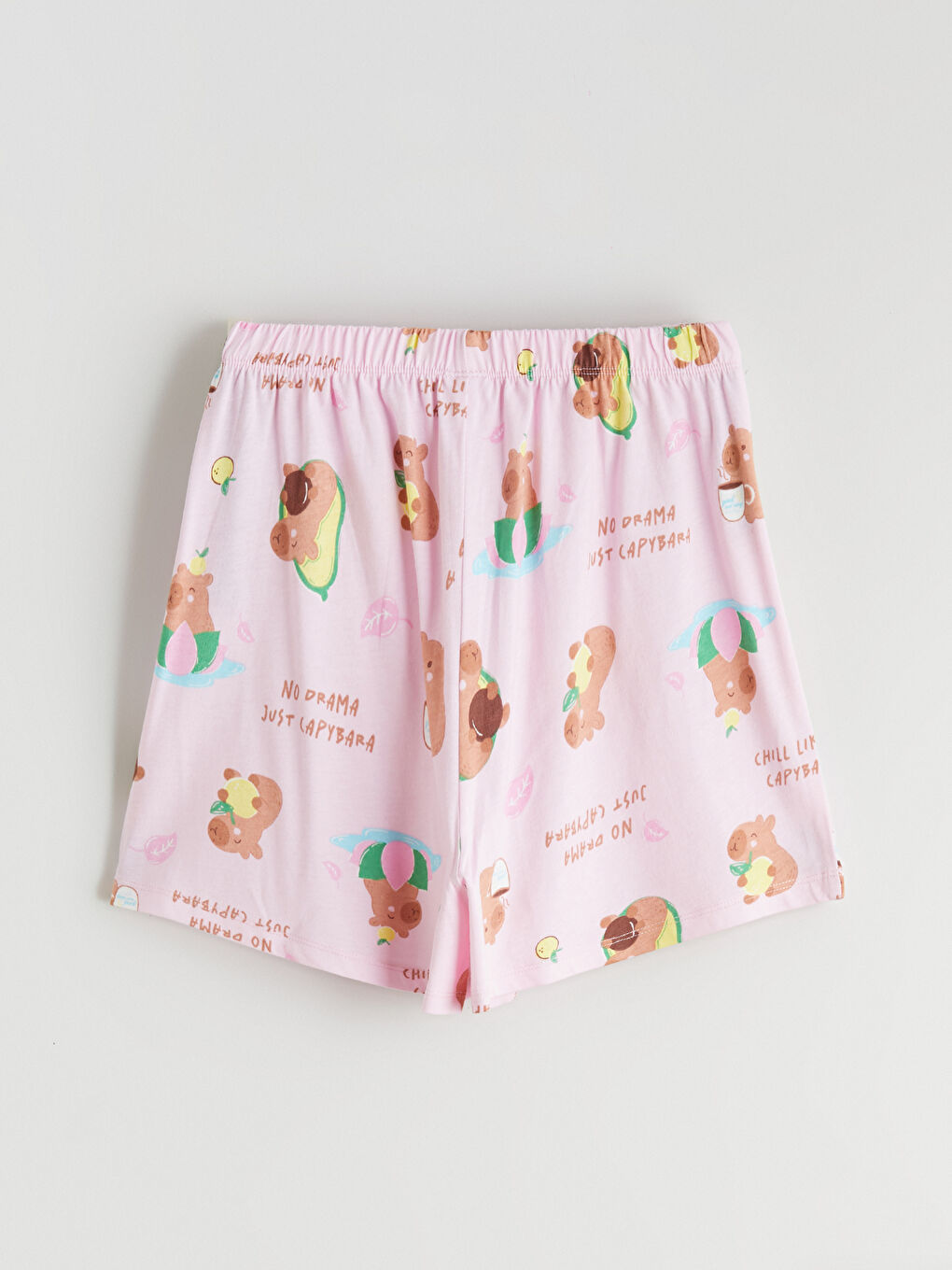 Қыздар қызғылт Қысқа пижама жинағы-6