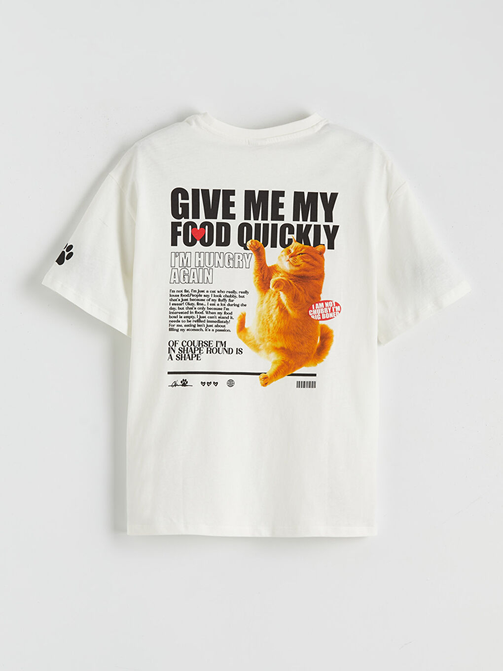 Ekru Baskılı Kız Çocuk Tişört-2