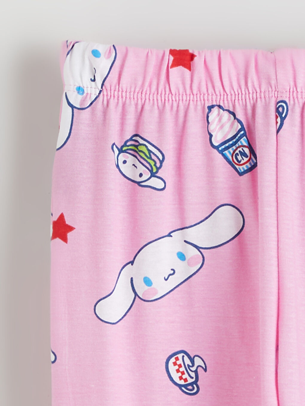 Mavi Bisiklet Yaka Cinnamoroll Baskılı Kız Çocuk Pijama Takımı-5