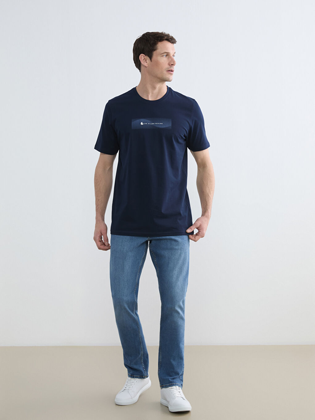 Man NAVY T-Shirt-1