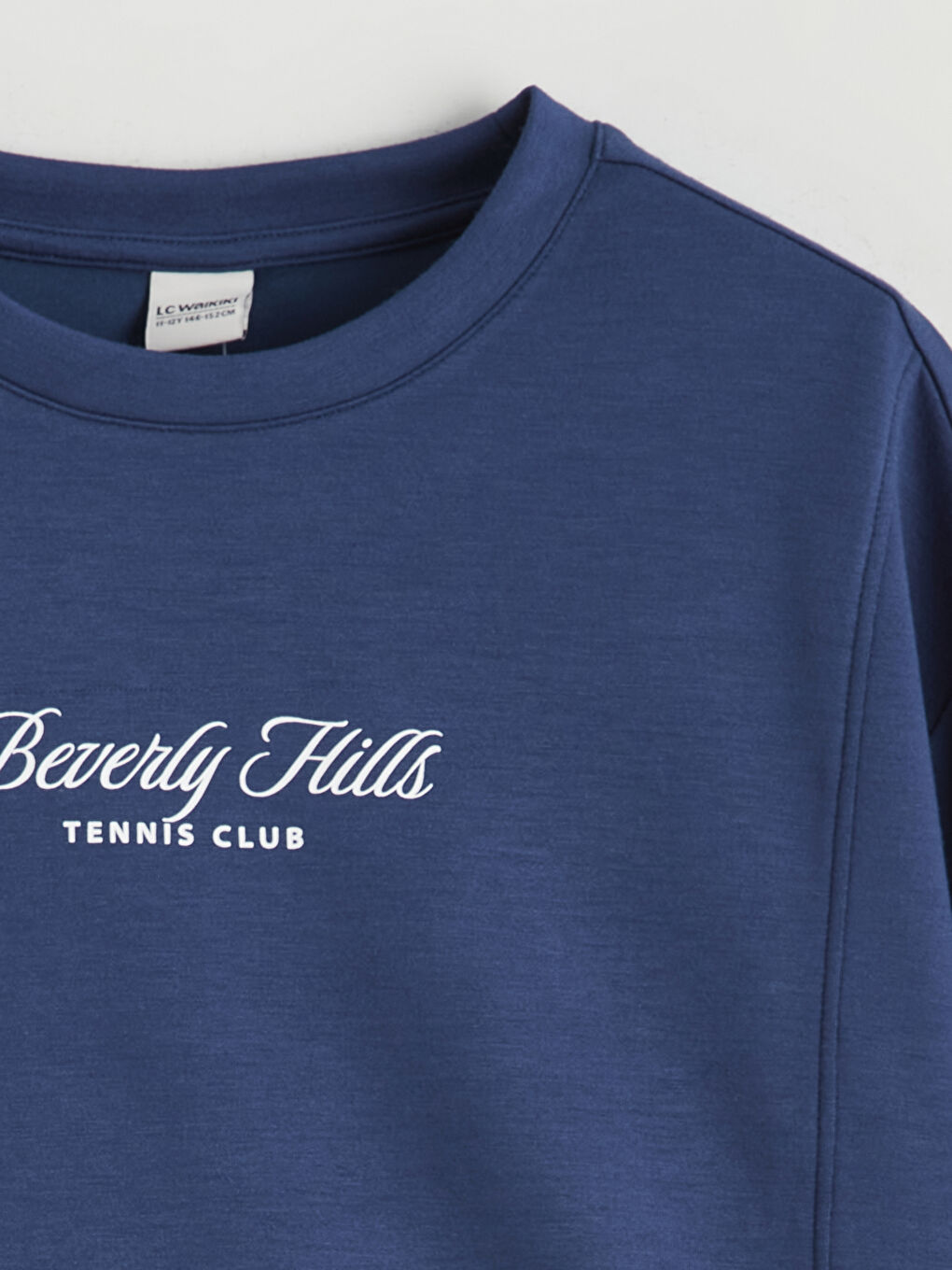 İndigo Bisiklet Yaka Kız Çocuk Sweatshirt ve Eşofman Altı-2