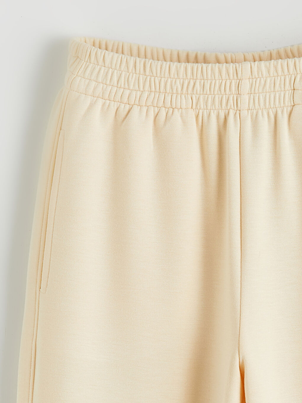 Sarı Bisiklet Yaka Kız Çocuk Sweatshirt ve Eşofman Altı-5