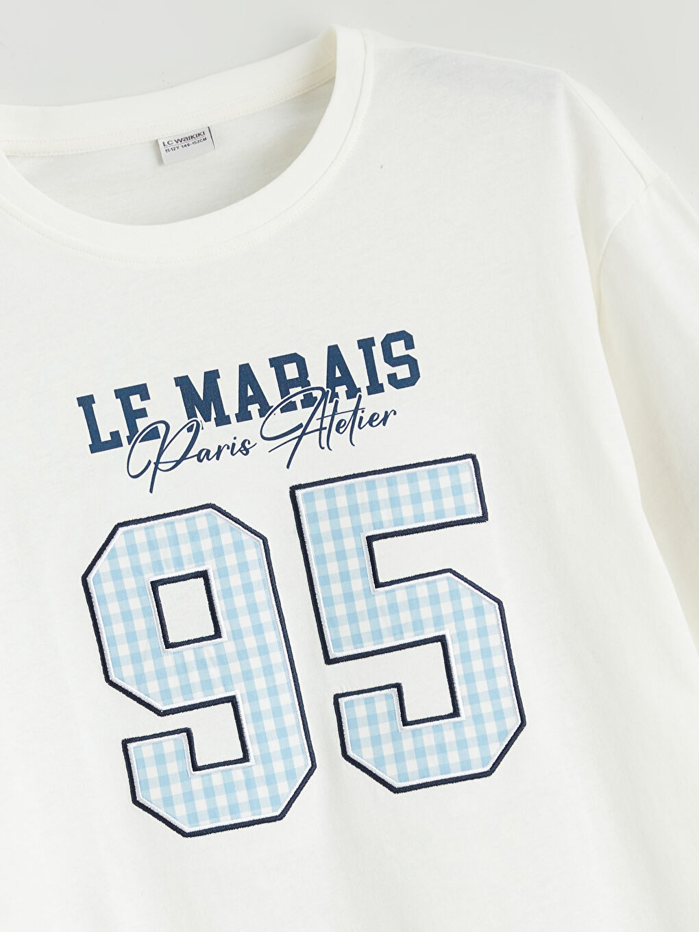 Девочки экрю Футболка-1