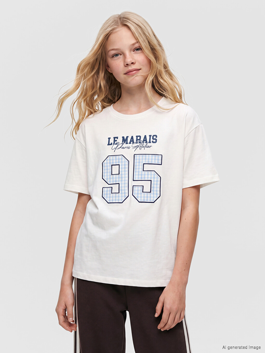Paris Printed Girls' T-shirt-1