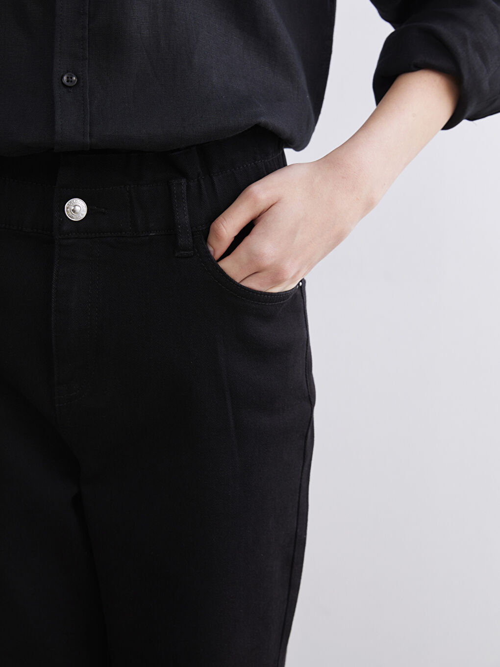 Әйелдер қара Джинсы шалбар-2