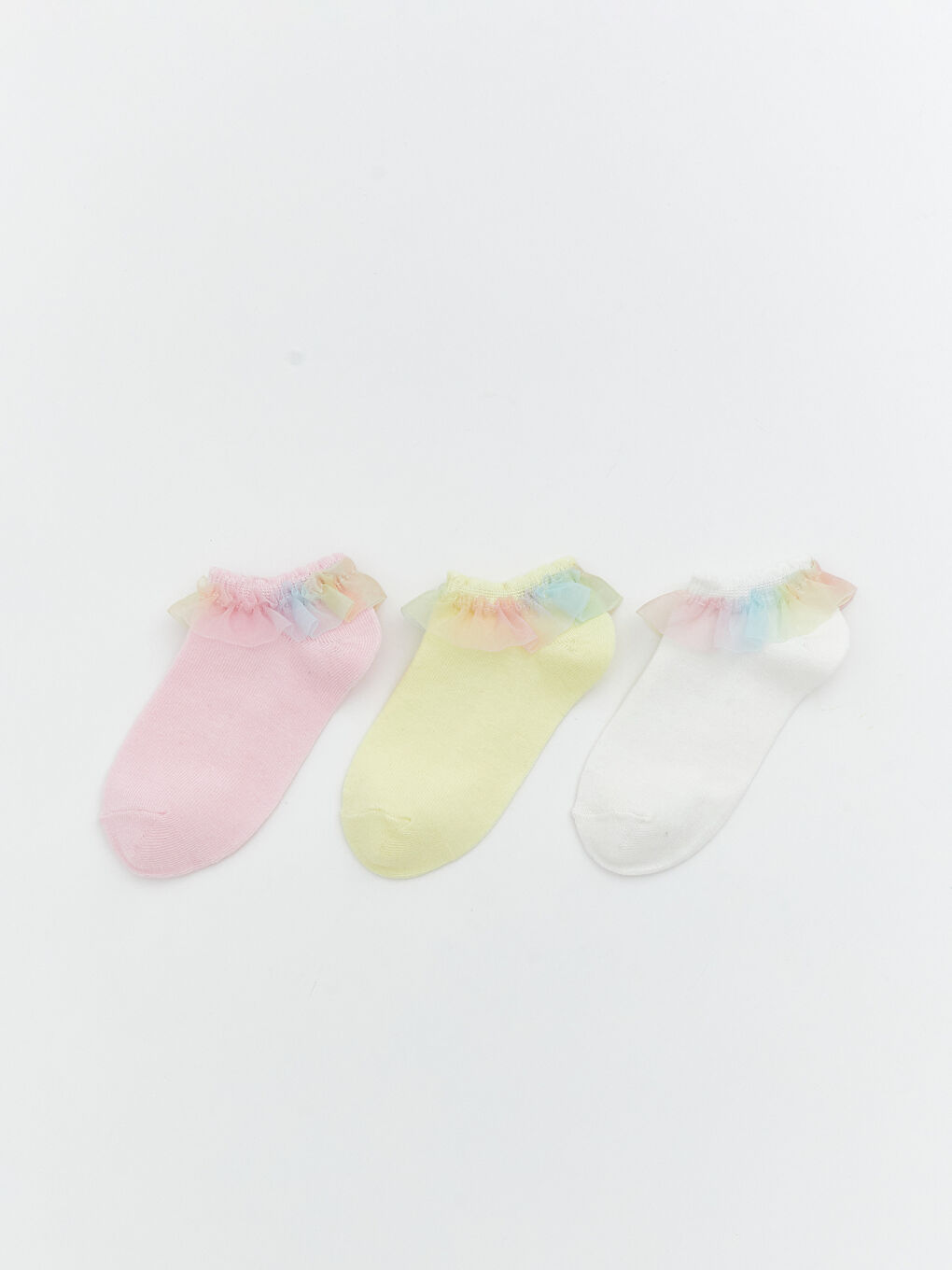 Girl ECRU Trainer Socks