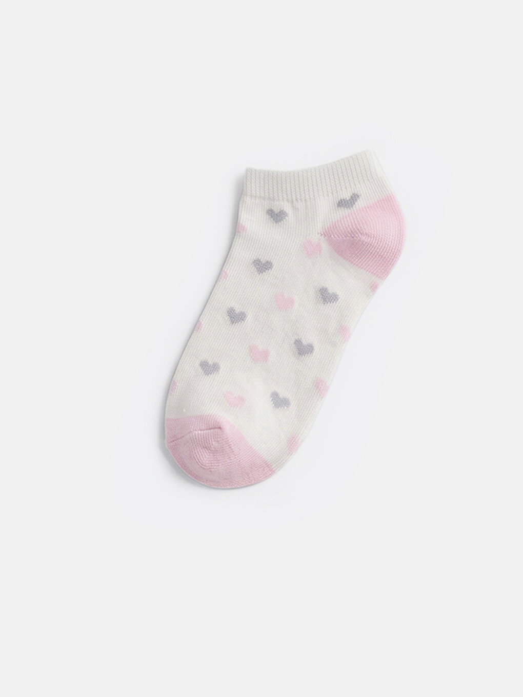 Patterned Girls' Trainer Socks 7 Pack-6